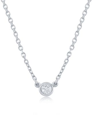 Macy's Diamond Bezel-Set Solitaire 