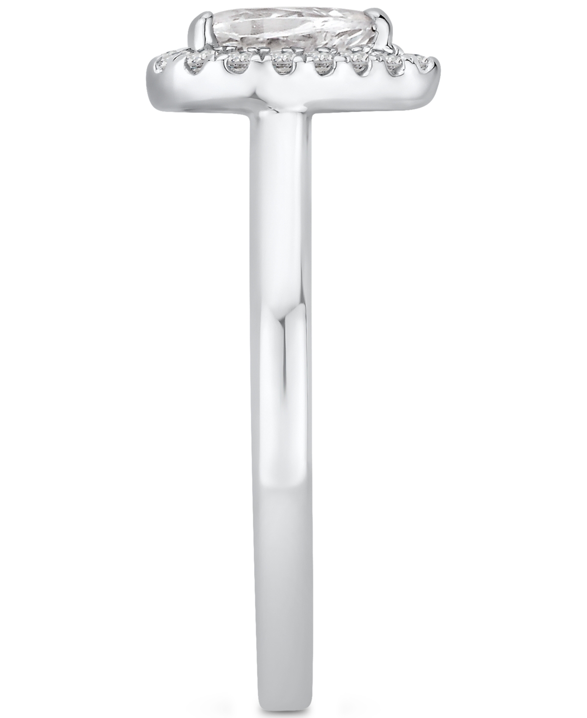 Diamond Pear Halo Engagement Ring (5/8 ct. t.w.) in 14k- White Gold