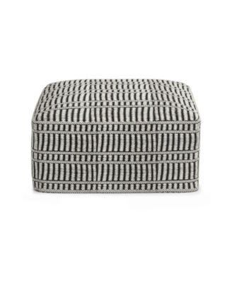Safford Square Woven Outdoor and Indoor Pouf