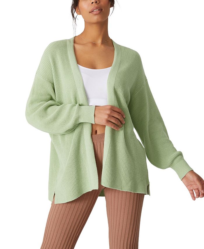 Women's cotton sales boyfriend cardigan
