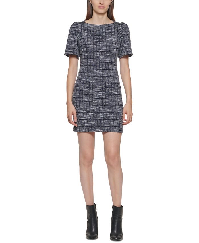 Calvin Klein Petite Tweed Shift Dress Macy's