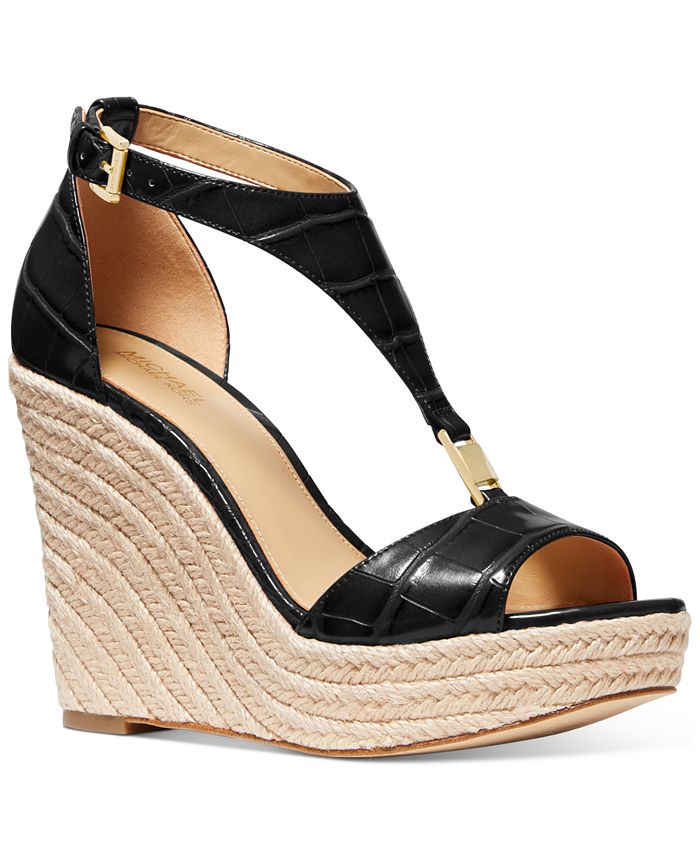 Michael Kors Women's Fanning Espadrille Wedge Sandals & Reviews - Sandals -  Shoes - Macy's