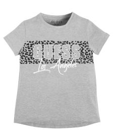 Big Girls Glitter and Rubberized Printed Organic Cotton T-shirt