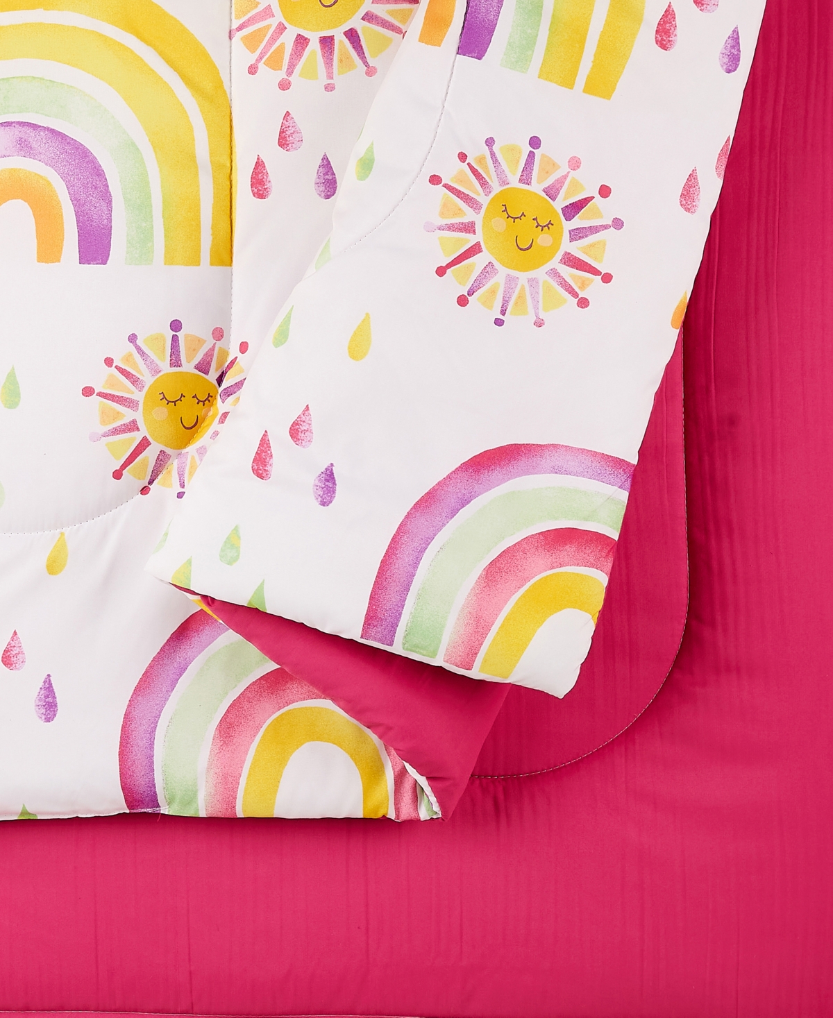 Urban Playground Rainbows and Suns 3 Piece Comforter Set, Full/Queen