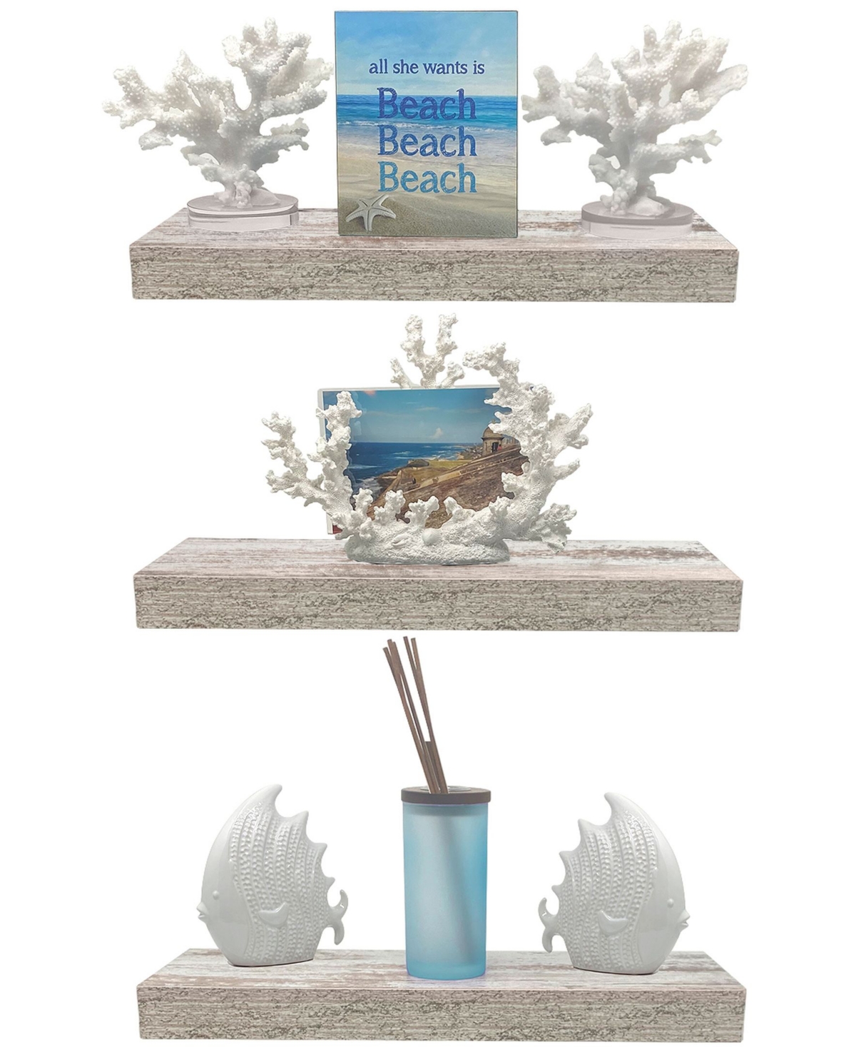 Sorbus Floating Shelf, Set of 3