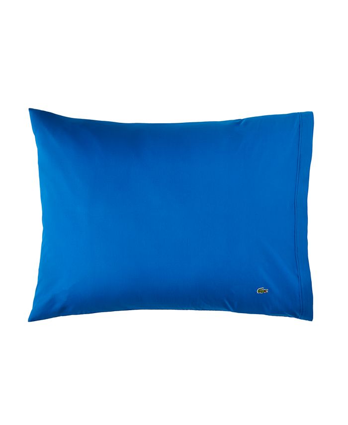 Lacoste Home Solid Cotton Percale Pillowcase Pair, King Macy's