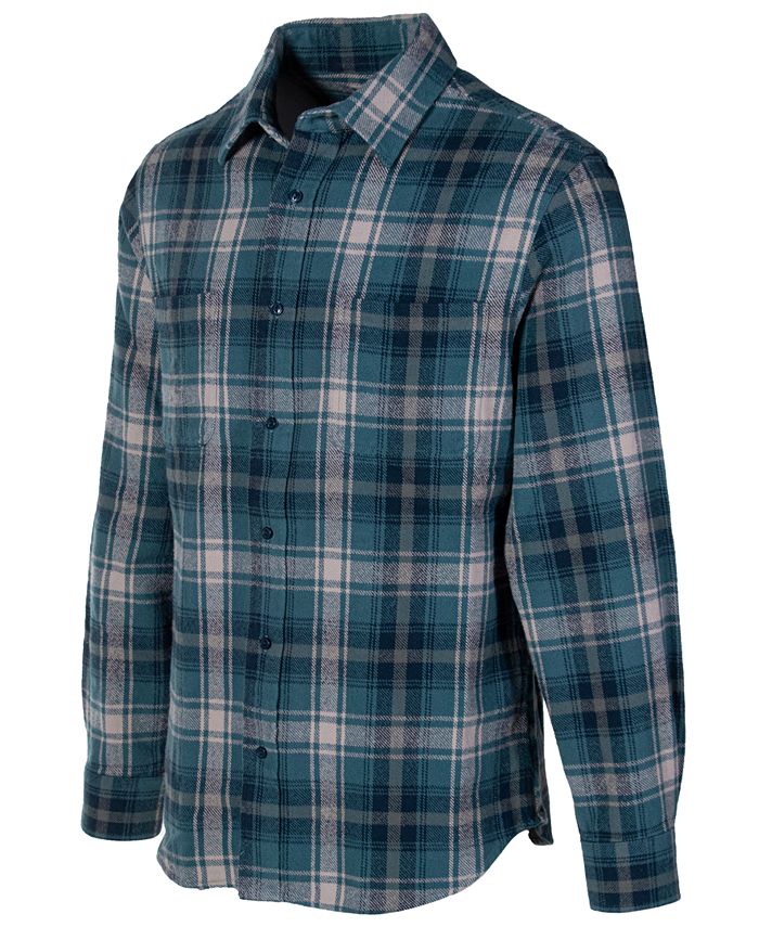 Schott NYC Men's Brushed Washed Flannel Shirt - Macy's