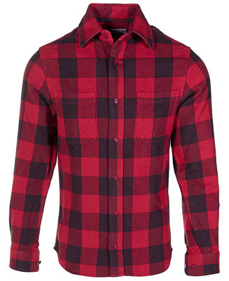 Schott NYC Men's Buffalo Plaid Flannel Shirt - Macy's