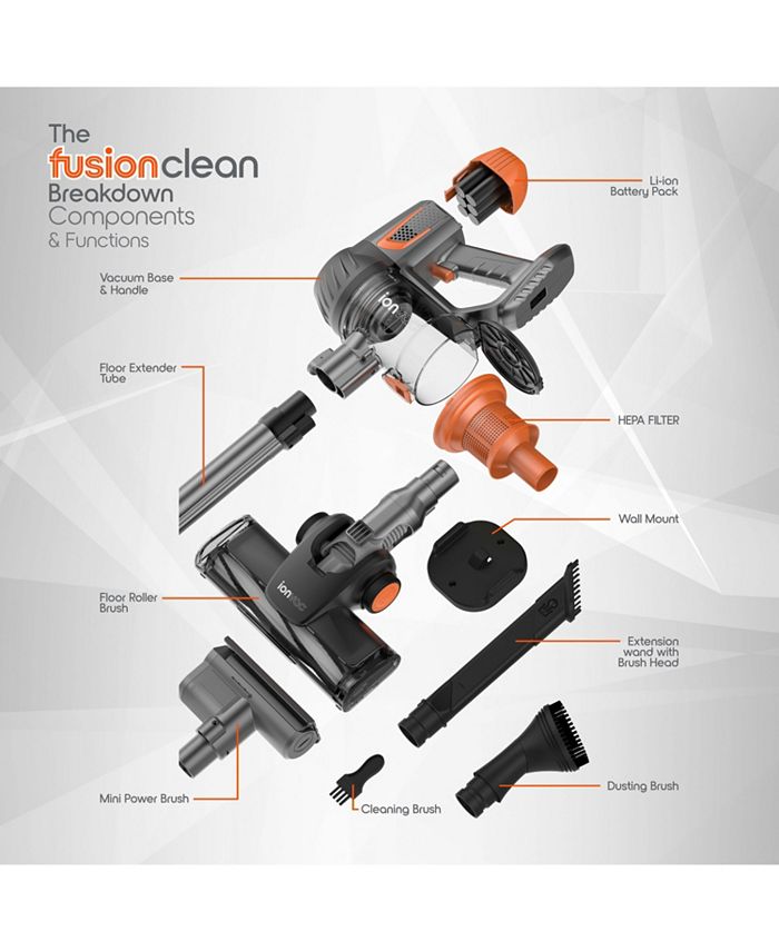 Tzumi ionVac Fusion Clean Cordless Rechargeable Stick Vacuum Macy's