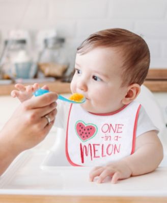 Cotton Feeding Baby Bib, 8pk Girls