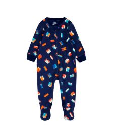 Baby Boys Block Logo Footed Coveralls