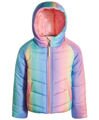 rainbow bubble coat