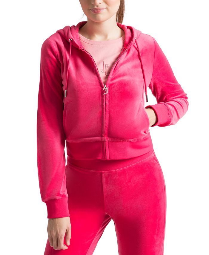 Juicy Couture Women's Velour Hooded Jumpsuit - Macy's