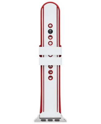 plukke antyder albue A|X Armani Exchange Men's Red and White Silicone Band for Apple Watch 42  mm- 44 mm - Macy's