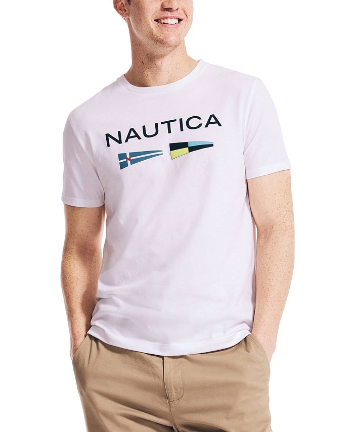 Nautica Men's Logo and Flag T-Shirt - Macy's