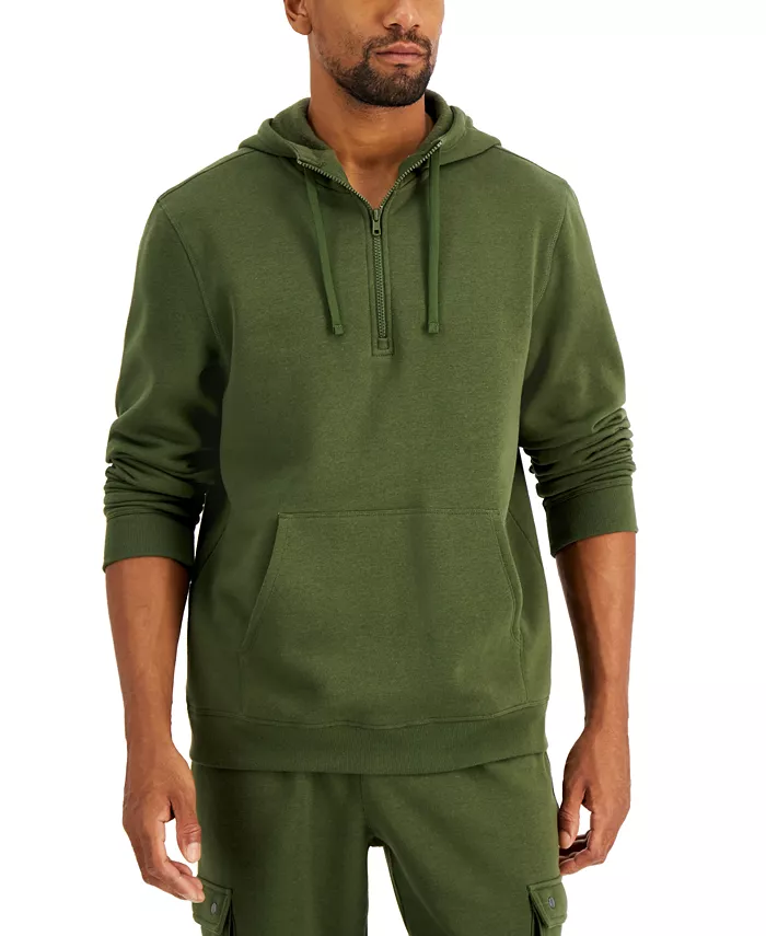 ID Ideology Men's 1/2-Zip Pullover Hoodie, Created for Macy's