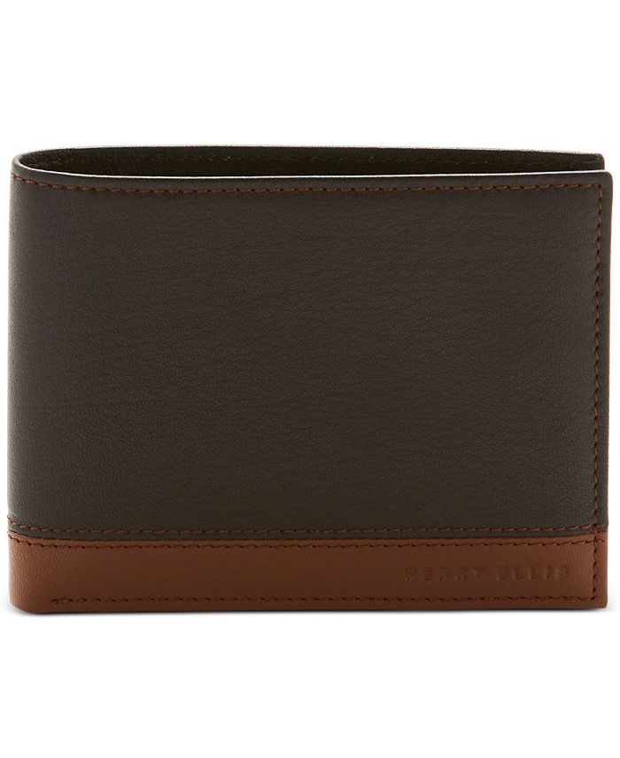 Perry Ellis Portfolio Perry Ellis Men's Leather Wallet Collection ...