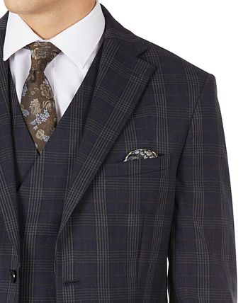 Tallia Men S Slim Fit Wool Plaid Suit Jacket Reviews Blazers Sport Coats Men Macy S