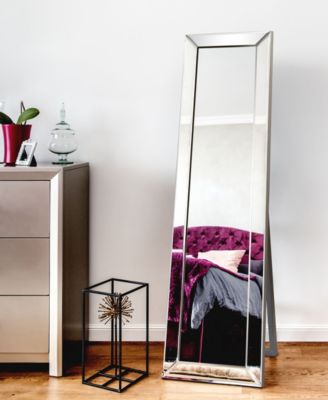 Solid Wood Frame Covered with Beveled Clear Mirror - 64" x 18"