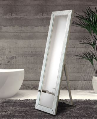 Solid Wood Frame Covered with Beveled Prism Mirror - 64" x 18"