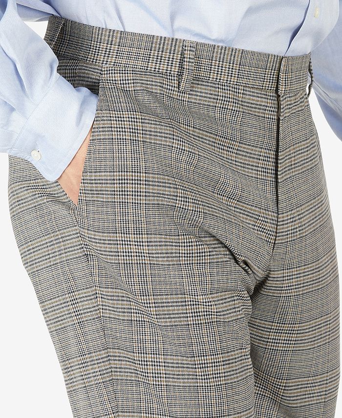 Tommy Hilfiger Men's Modern-Fit TH Flex Stretch Check performance Pants ...