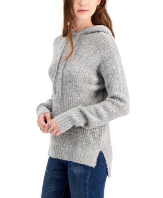 Crave Fame - Juniors' Hooded Tunic Sweater