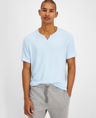 INC International Concepts - Men's Split Crewneck T-Shirt