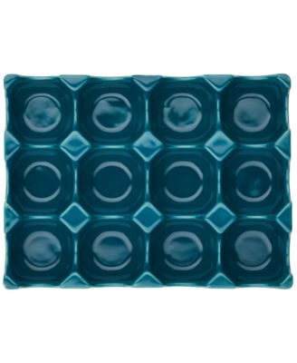 Solid Glaze Ceramics Egg Tray, 12-Cup