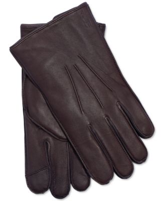 Leather gloves macys discount