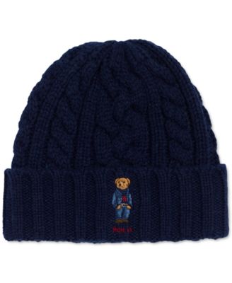 Men's Recycled Cable Bear Beanie