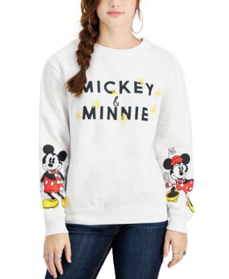 Disney Juniors' Mickey \u0026 Minnie Sweatshirt - White - Size XL