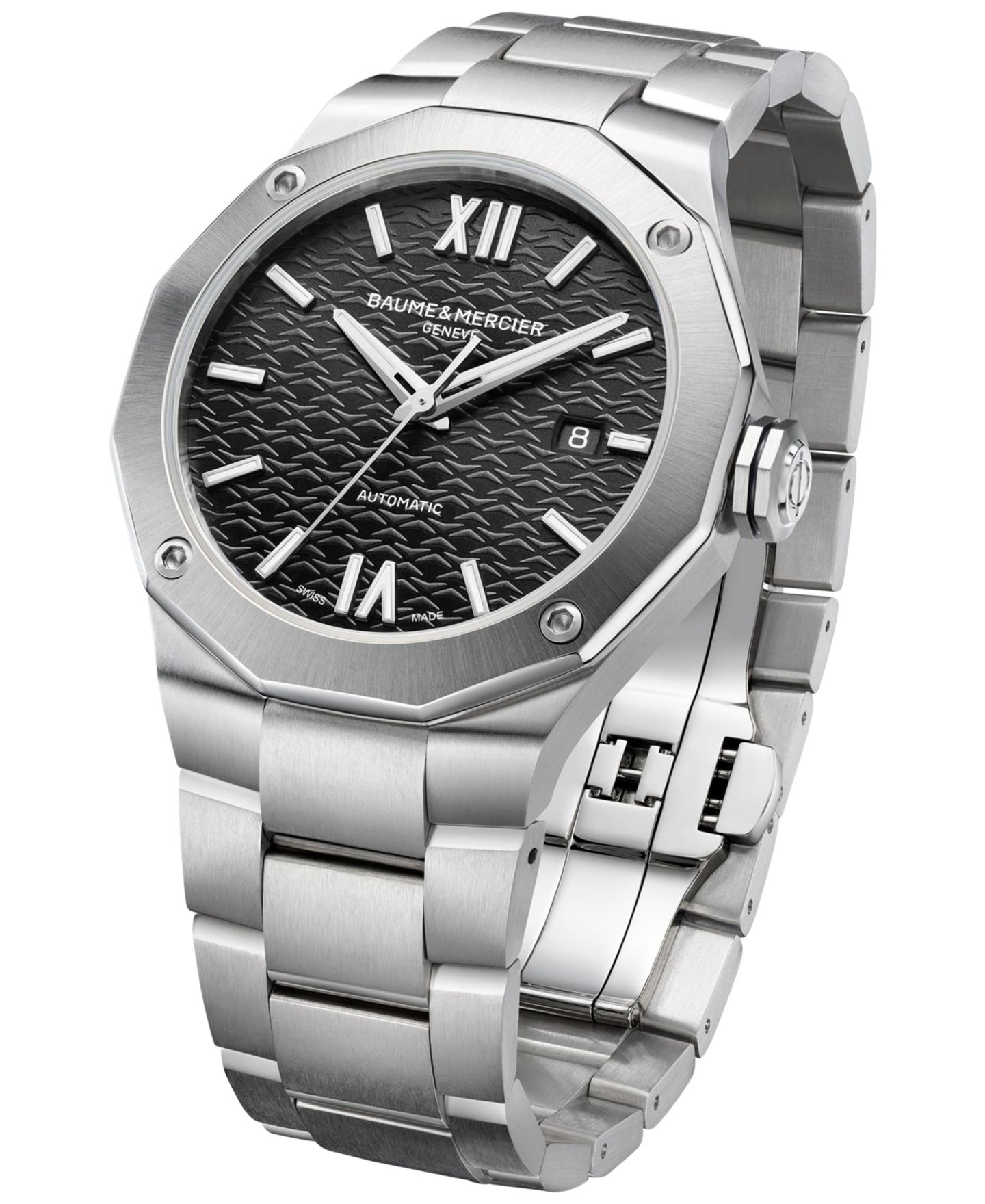 Мужские часы Baume & Mercier Swiss Automatic Stainless Steel Bracelet Watch 42mm — фото 2