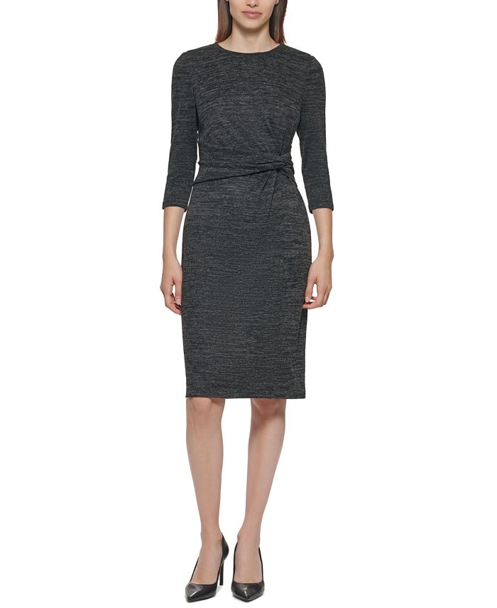 Calvin Klein Ruched Midi Dress Macy's