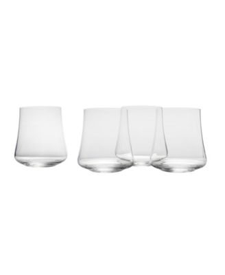 Aline Stemless Wine Double Old Fashioned Glasses, Set of 4
