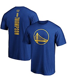 Men's Klay Thompson Royal Golden State Warriors Team Playmaker Name and Number T-shirt