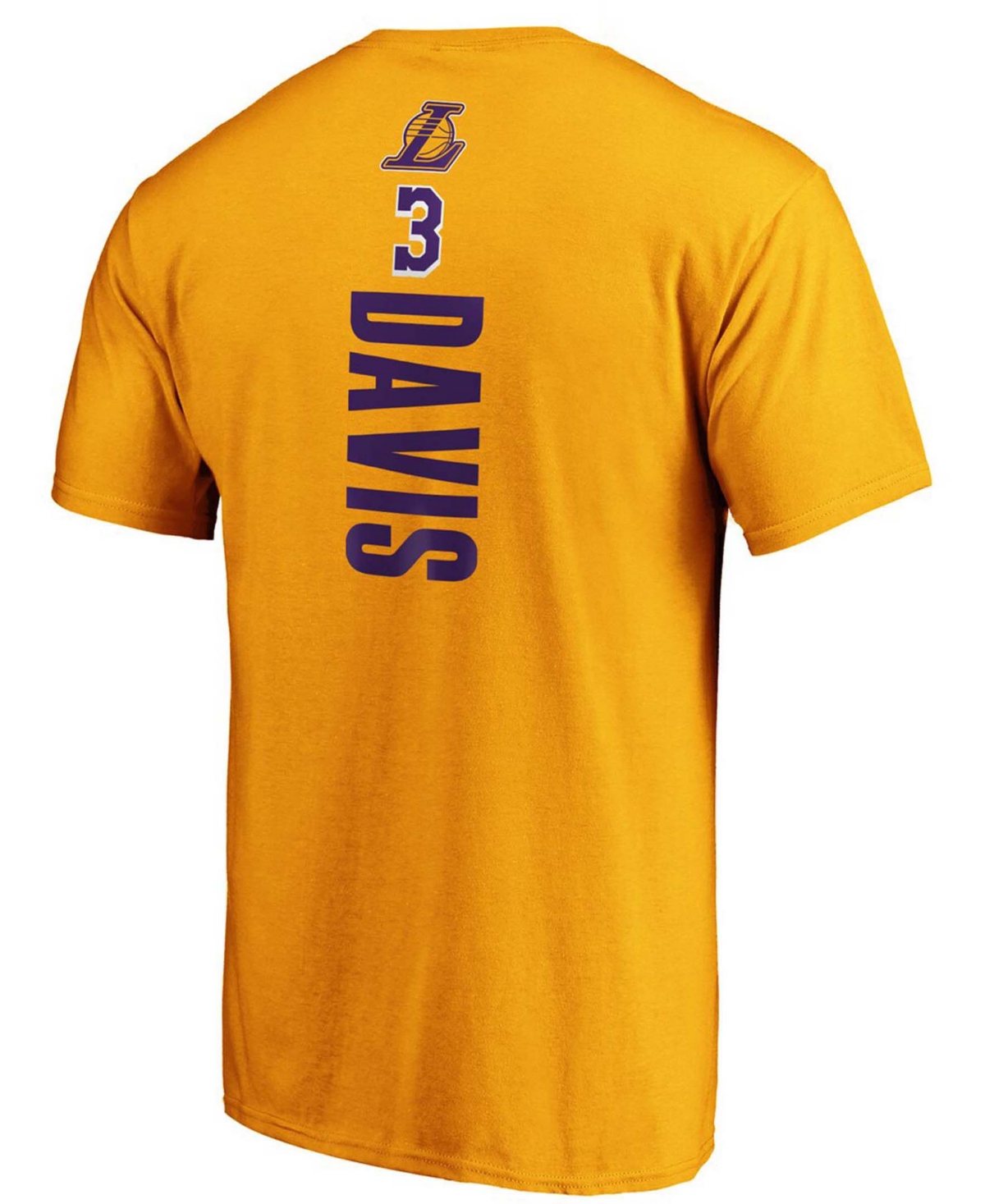 Men's Anthony DavisLos Angeles Lakers Playmaker Name and Number T-shirt - Gold