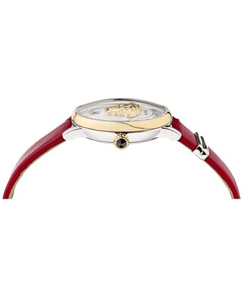 Versace - Women's Swiss Medusa Icon Red Leather Strap Watch 38mm