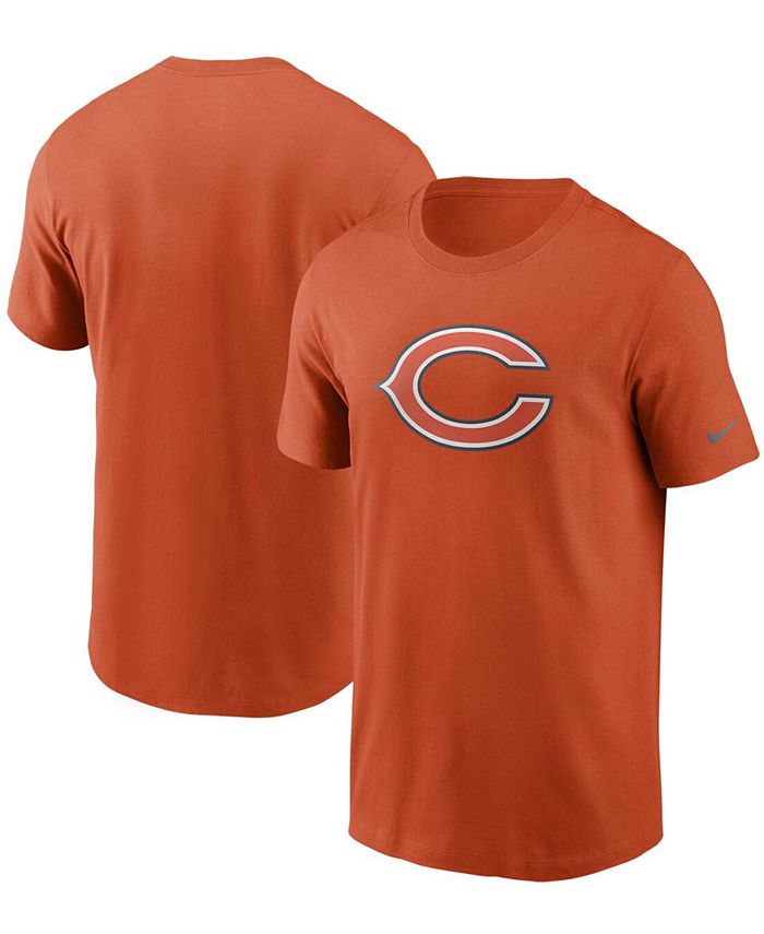 Nike Men's Orange Chicago Bears Primary Logo T-shirt - Macy's