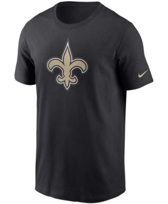 Men's Black New Orleans Saints Primary Logo T-shirt