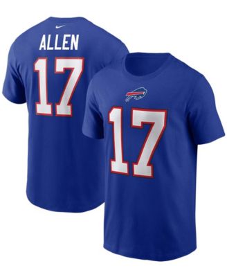 Men's Nike Josh Allen Royal Buffalo Bills Player Name & Number