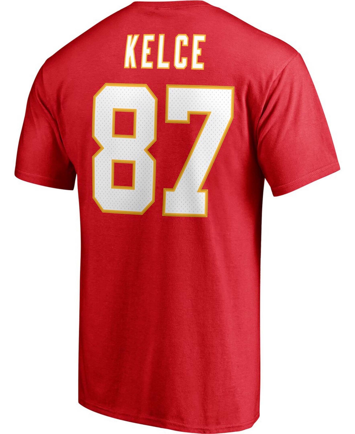 Men's Travis KelceKansas City Chiefs Player Icon Name and Number T-shirt - Red
