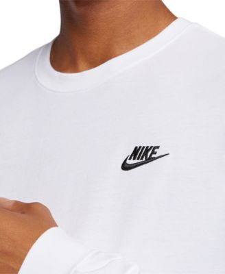 Nike Men's Long Sleeve Sportswear Club T-Shirt - Macy's