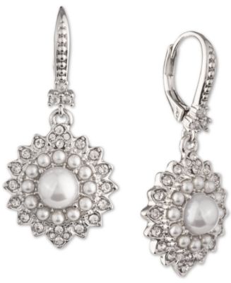 Marchesa Pavé & Imitation Pearl Cluster Drop Earrings & Reviews ...