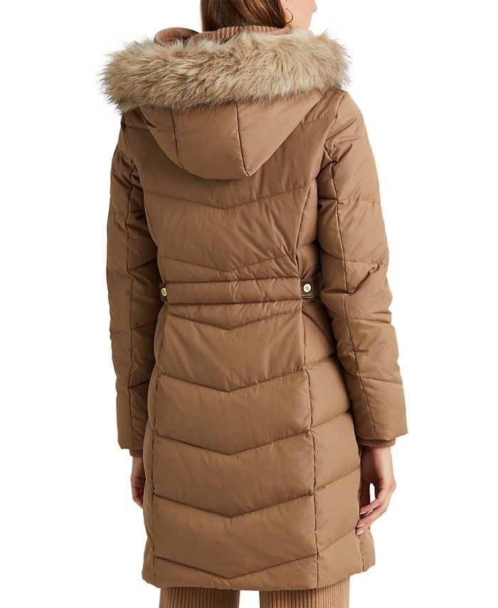 Lauren Ralph Lauren Women's FauxFurTrim Hooded Down Puffer Coat