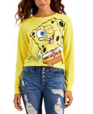 Nickelodeon - Juniors' Spongebob-Print T-Shirt