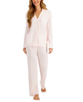 Alfani Notch Collar Pajama Set, Created for Macy's & Reviews - All ...