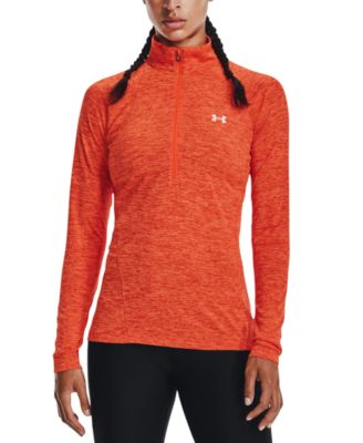 womens under armour half zip top