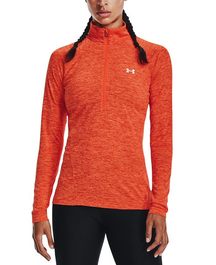 Details about   Under Armour Ladies Tech Twist Full Zip Top UA Gym Training Sports High Neck 
