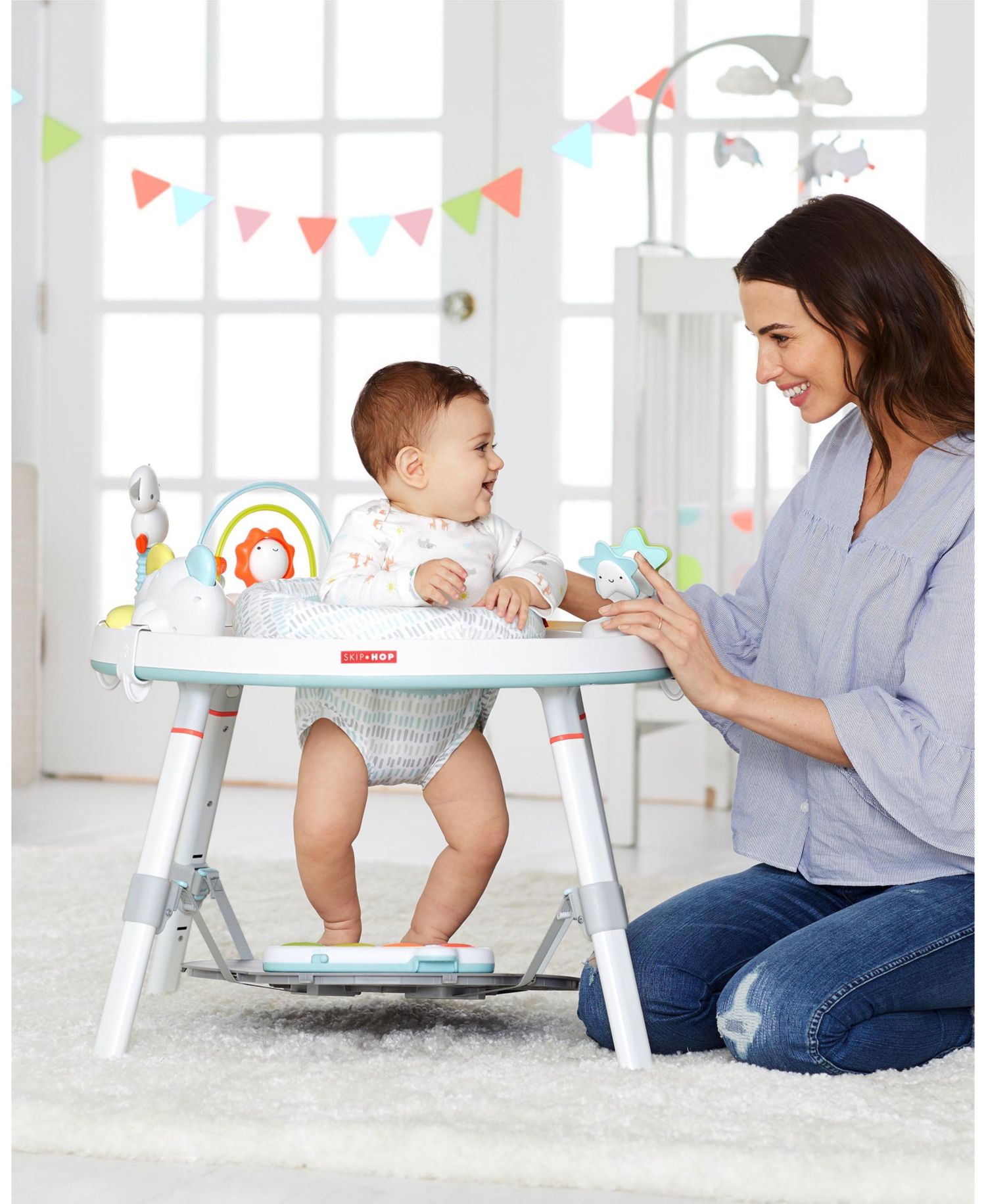 Silver Lining Cloud Baby's View 3-Stage Activity Center