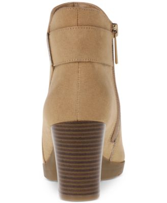 Rina Stacked Heel Dress Booties